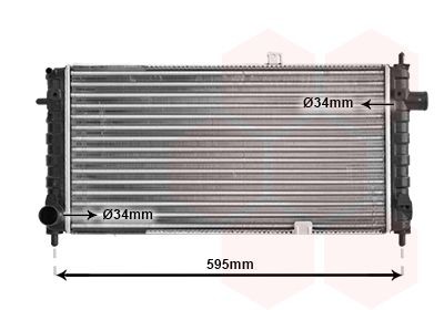 VAN WEZEL Engine radiator Article number: 37002054 cheaply