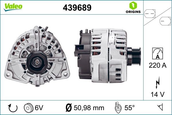 VALEO Alternator Article number: 439689 cheaply