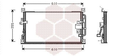 VAN WEZEL Air conditioning condenser Article number: 32005107 cheaply