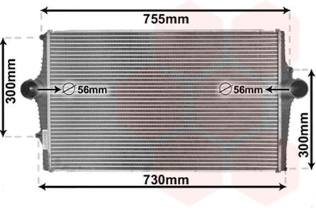 VAN WEZEL Intercooler Article number: 59004136 cheaply