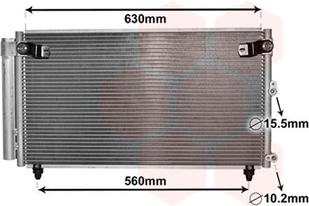 VAN WEZEL Air conditioning condenser Article number: 53005558 cheaply