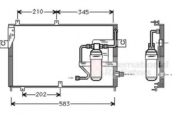 VAN WEZEL Air conditioning condenser Article number: 11005039 cheaply