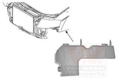 VAN WEZEL Bumper bracket Article number: 0326567 cheaply