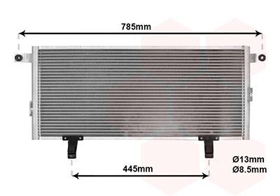 VAN WEZEL Air conditioning condenser Article number: 32005211 cheaply
