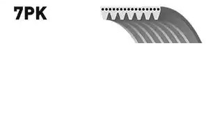 GATES Serpentine belt Article number: 7PK990 cheaply