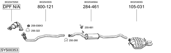 BOSAL Kesksummuti Artikli number: 115-809 soodsalt