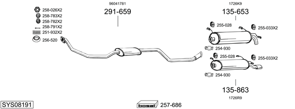 BOSAL Exhaust Pipe Article number: 737-835 cheaply