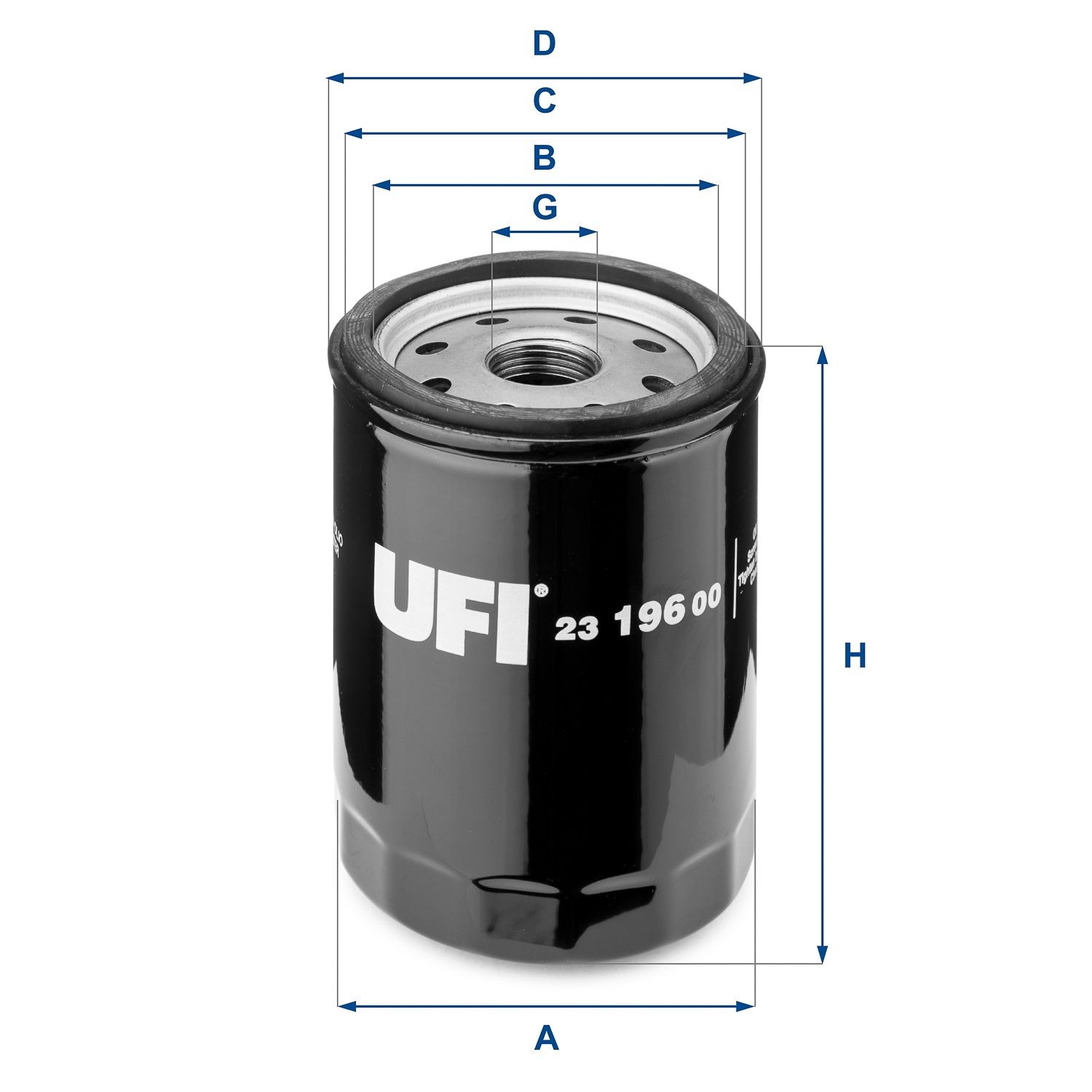 UFI Oil filter Article number: 23.196.00 cheaply