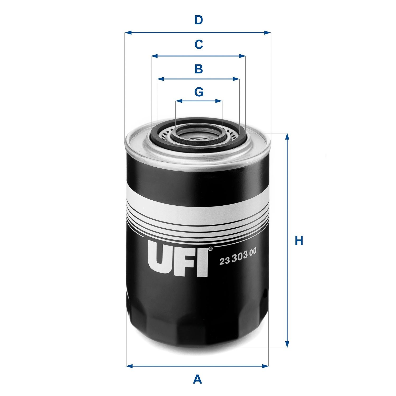 UFI Oil filter Article number: 23.303.00 cheaply