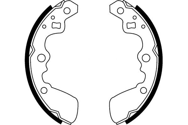 MAPCO Brake Shoe Set Article number: 8514 cheaply