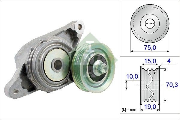 INA Tensioner Lever, v-ribbed belt Article number: 534 0489 10 cheaply