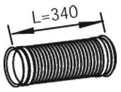 DINEX Corrugated Pipe, exhaust system Article number: 48218 cheaply