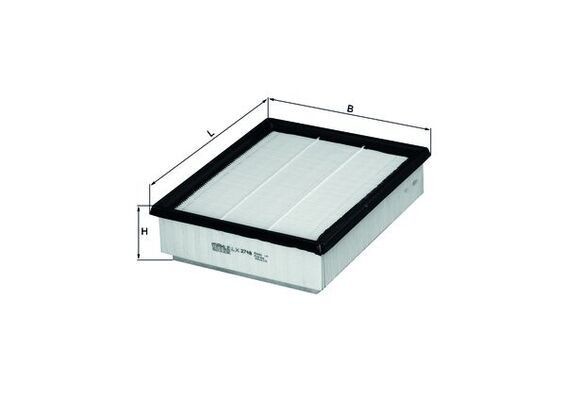 MAHLE ORIGINAL Air filter Article number: LX 2748 cheaply