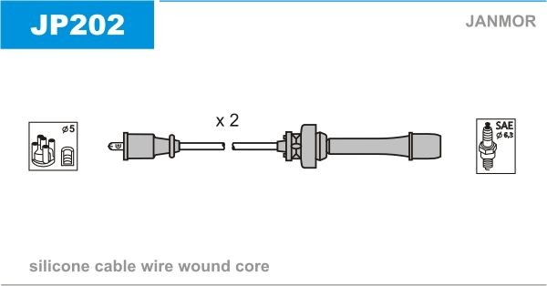 JANMOR Ignition Cable Kit Article number: JP202 cheaply