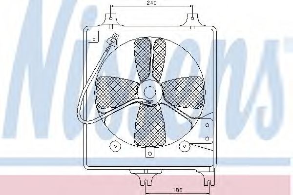 NISSENS Fan, radiator Article number: 85068 cheaply