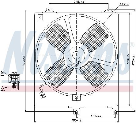 NISSENS Fan, radiator Article number: 85069 cheaply