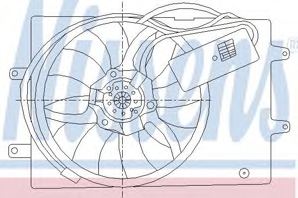 NISSENS Fan, radiator Article number: 85429 cheaply