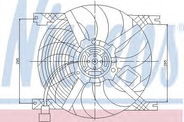 NISSENS Radiaatori ventilaator Artikli number: 85170 soodsalt
