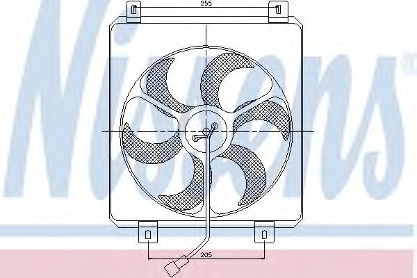 NISSENS Fan, A / C condenser Article number: 85448 cheaply
