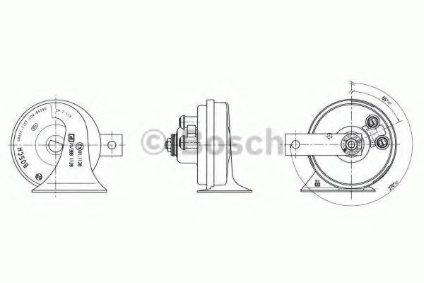 BOSCH Signalhorn Varenummer: 9 320 332 154 billige