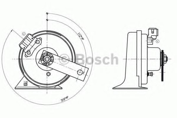 BOSCH Signalhorn Varenummer: 9 320 332 171 billige