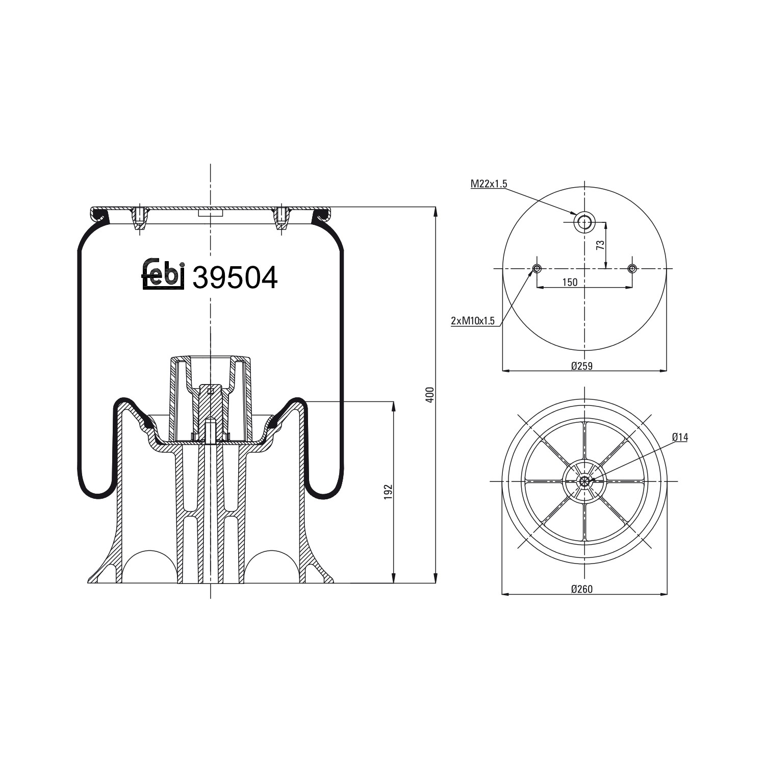 FEBI BILSTEIN Boot, air suspension Article number: 39504 cheaply