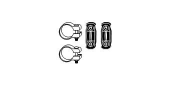 HJS Mounting Kit, silencer Article number: 82 23 9023 cheaply