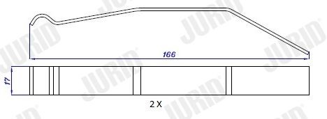 JURID Rivet, drum brake lining Article number: 8146100005 cheaply