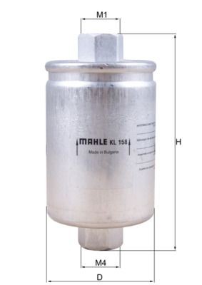KNECHT Fuel filter Article number: KL 158 cheaply