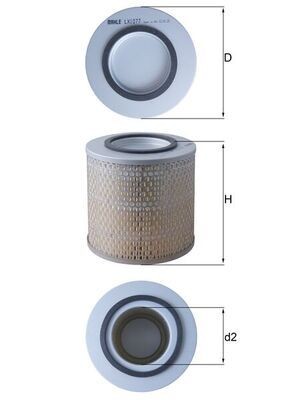 KNECHT Air filter Article number: LX 1077 cheaply
