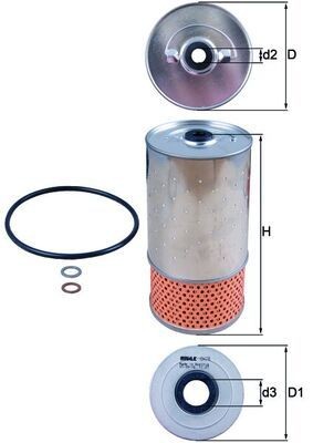 KNECHT Oil filter Article number: OX 78D cheaply