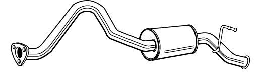 VEGAZ Rear silencer Article number: MOS-210 cheaply