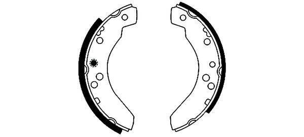 TEXTAR Brake Shoe Set Article number: 91037500 cheaply