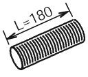 DINEX Corrugated Pipe, exhaust system Article number: 28273 cheaply