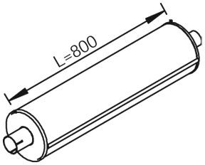 DINEX Middle- / End Silencer Article number: 28458 cheaply
