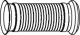 DINEX Corrugated Pipe, exhaust system Article number: 82230 cheaply