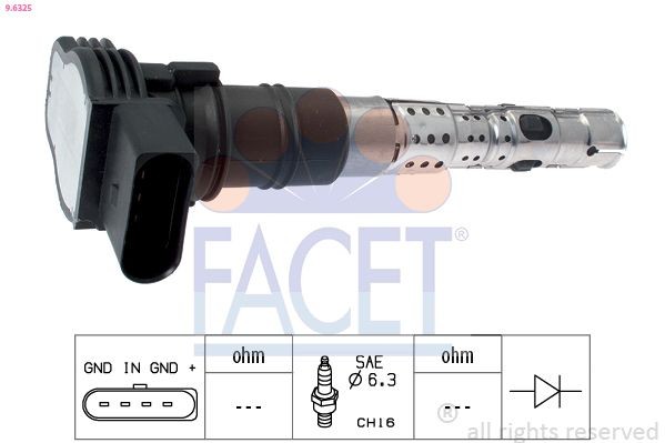 FACET HT.0516 Ремонтен комплект, разпределител (дистрибутор)на запалването CORSA 1.2 (F08, M08, F68, M68) 45 K.C. бензин 1993