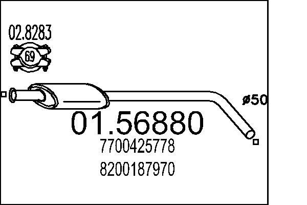 MTS Mellempotte Varenummer: 01.56880 billige