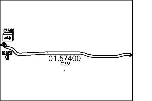 MTS Middle silencer Article number: 01.57400 cheaply