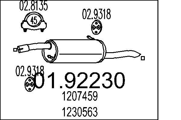 MTS Lõppsummuti Artikli number: 01.92230 soodsalt