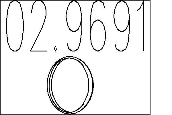MTS Exhaust pipe gasket Article number: 02.9691 cheaply