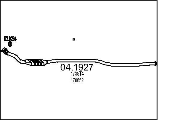 MTS Catalytic converter Article number: 04.1927 cheaply