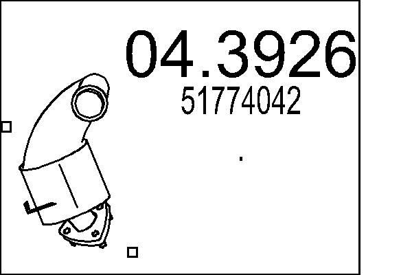 MTS Catalytic converter Article number: 04.3926 cheaply