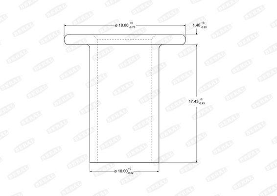 BERAL Rivet, drum brake lining Article number: 93074 cheaply