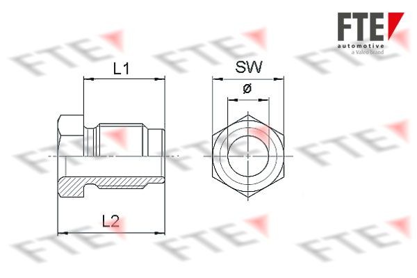 FTE Union Bolt Article number: A0240 cheaply