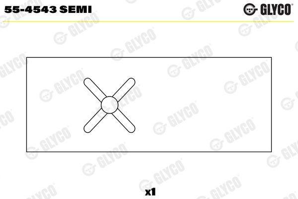 GLYCO 55-4543 SEMI Small End Bushes, connecting rod E-TYPE 4.2 (Series3) 173 PS Petrol 1975
