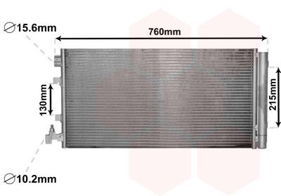 VAN WEZEL Air conditioning condenser Article number: 43005449 cheaply