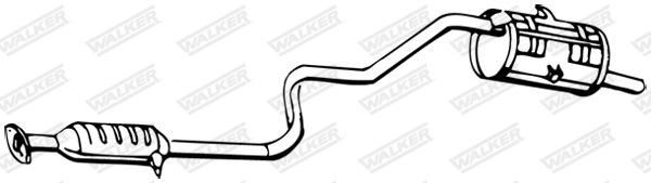 WALKER Rear silencer Article number: 13291 cheaply