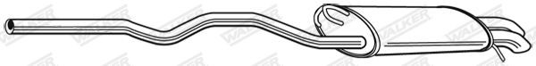 WALKER Rear silencer Article number: 23672 cheaply