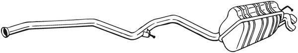 BOSAL Rear silencer Article number: 288-493 cheaply